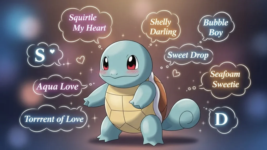 Romantic Squirtle Nicknames