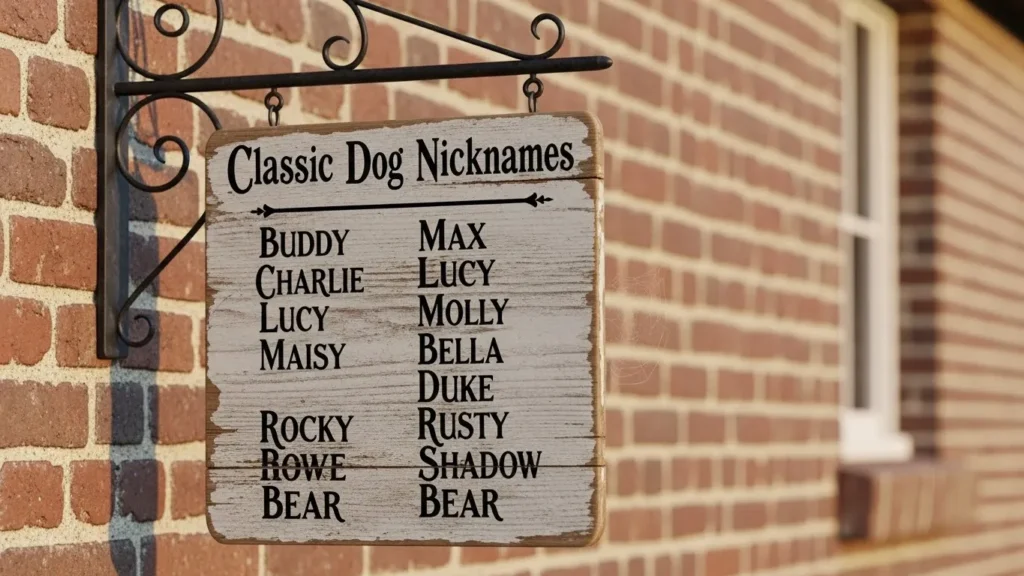 Classic Dog Nicknames
