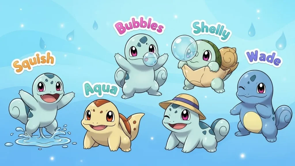 Cute Squirtle Nicknames