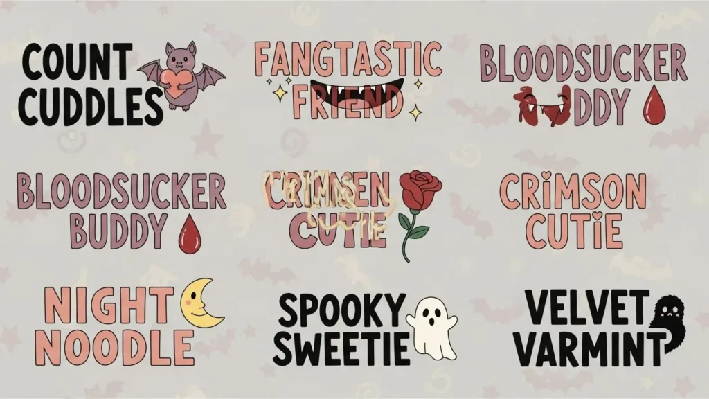 Cute Vampire Nicknames