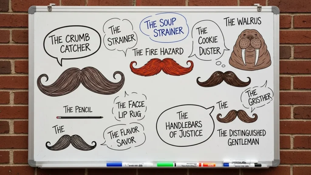 Funny Mustache Nicknames 😂