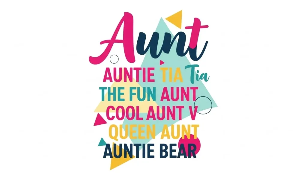 Modern Nicknames for Aunt