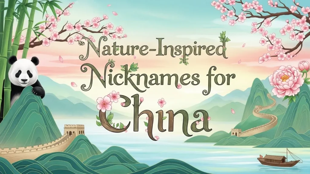 Nature-Inspired Nicknames for China