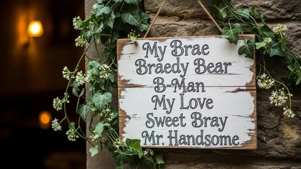 Romantic Nicknames for Brayden