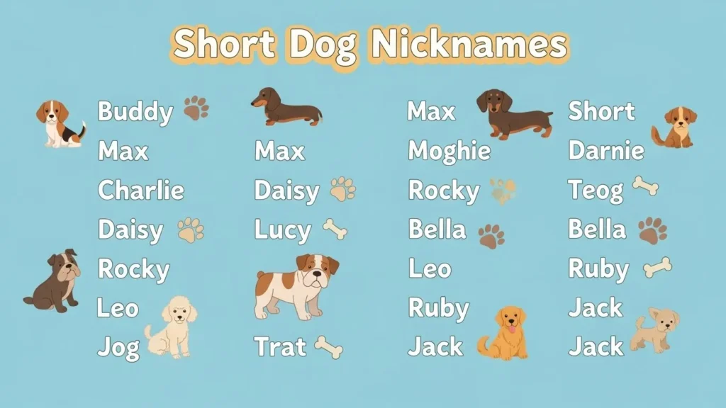 Short Dog Nicknames 