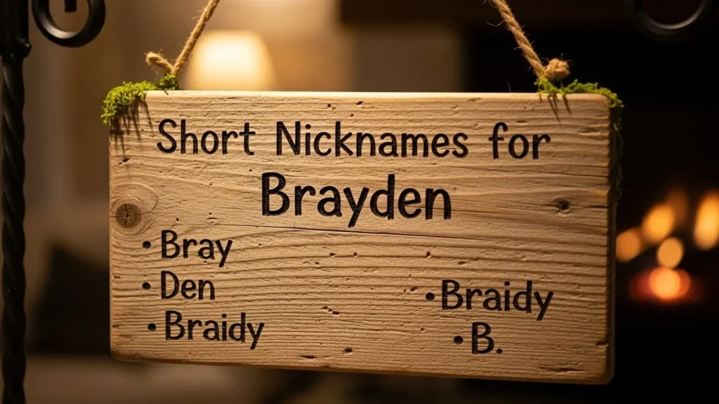 Short Nicknames for Brayden