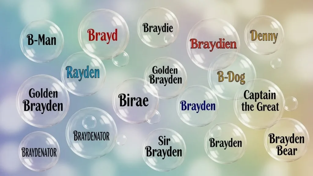 Unique Nicknames for Brayden 