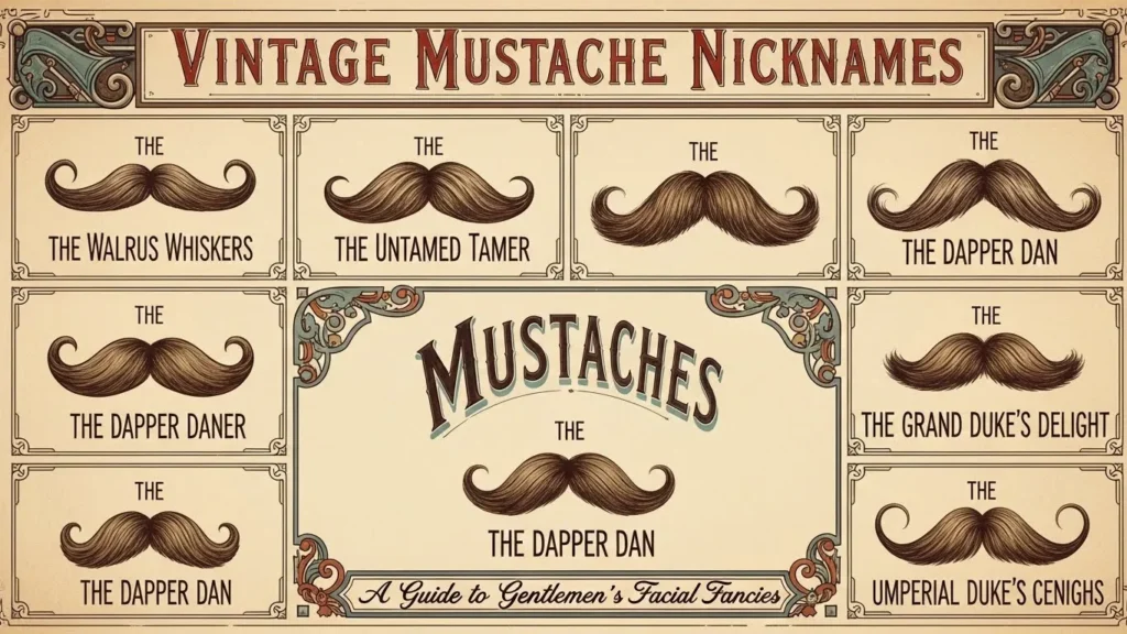 Vintage Mustache Nicknames