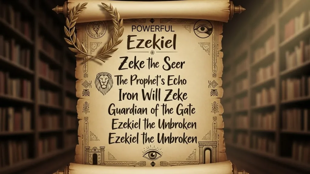 🏆 Strong Nicknames for Ezekiel