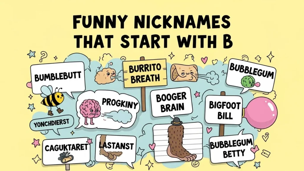 😂 Funny Nicknames That Start With B
