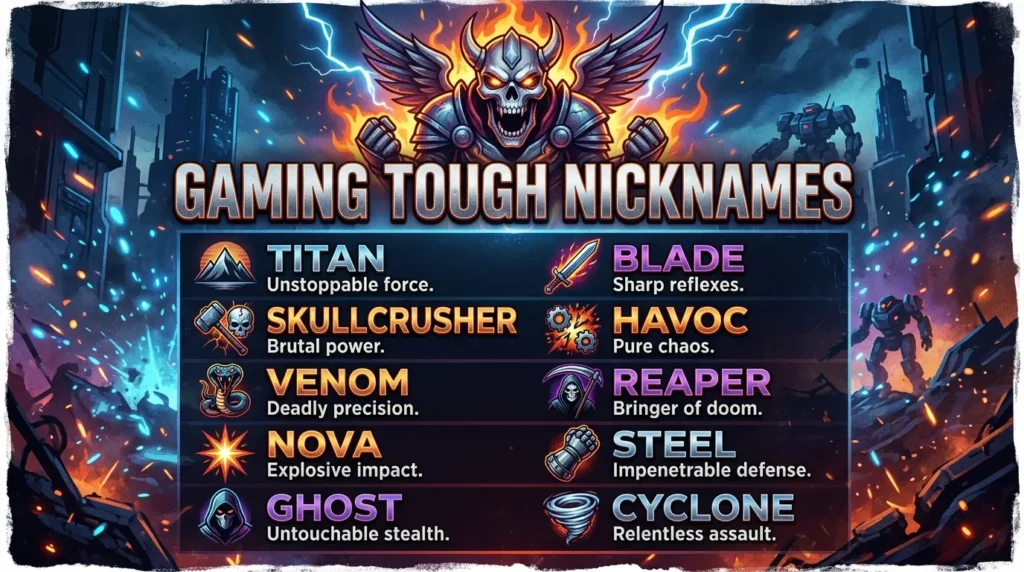 Gaming Tough Nicknames