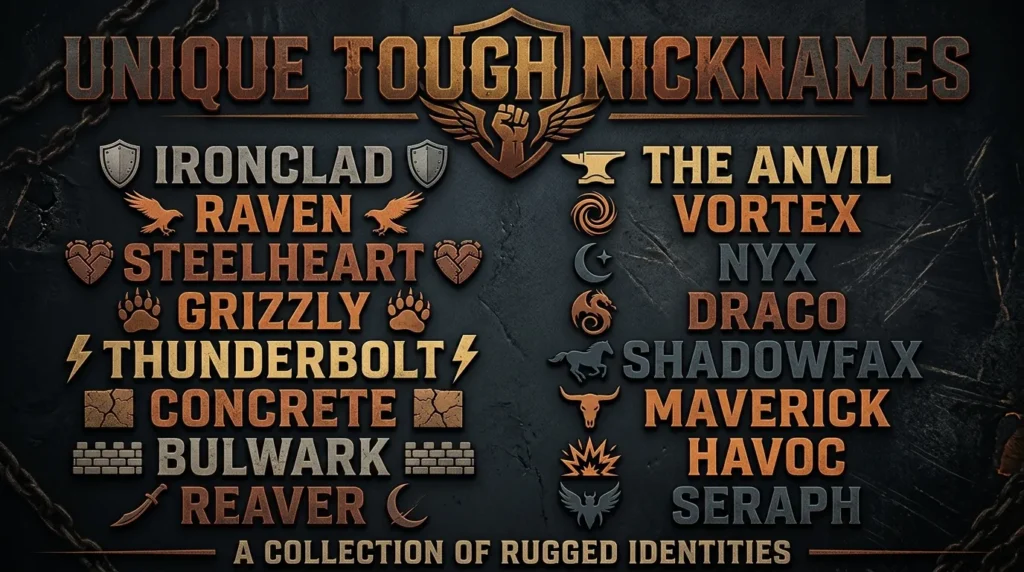 Unique Tough Nicknames