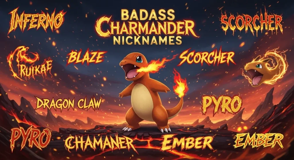 Badass Charmander Nicknames