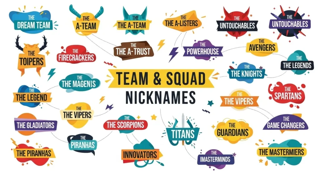  Team & Squad Nicknames