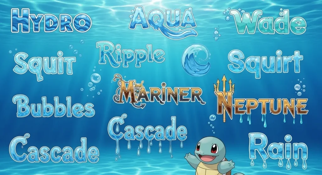  Water-Inspired Squirtle Nicknames