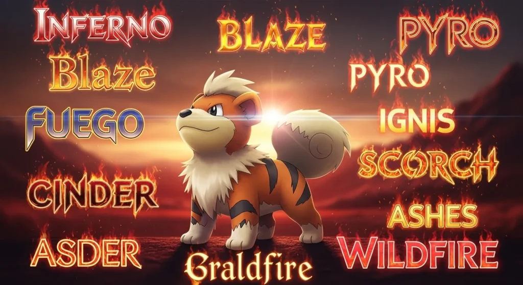 Badass Growlithe Nicknames