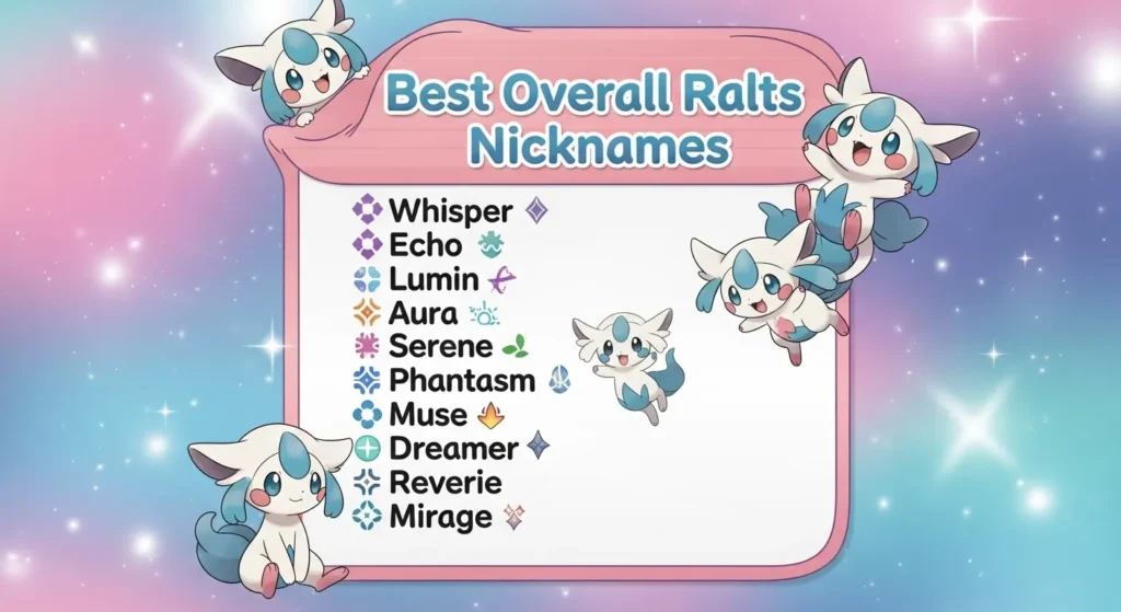 Best Overall Ralts Nicknames