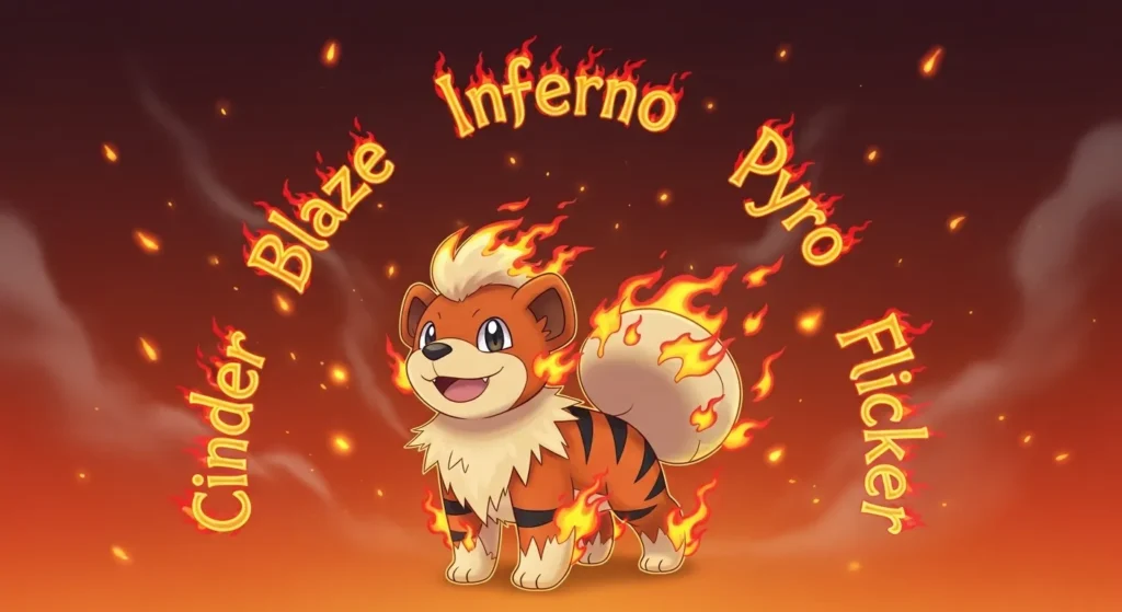 Fire-Inspired Growlithe Nicknames