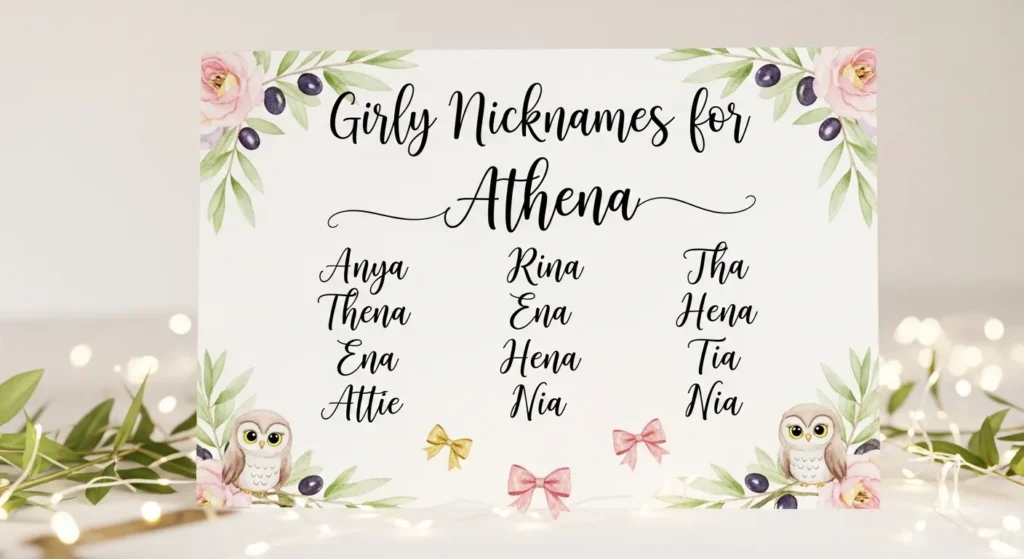 Girly Nicknames for Athena
