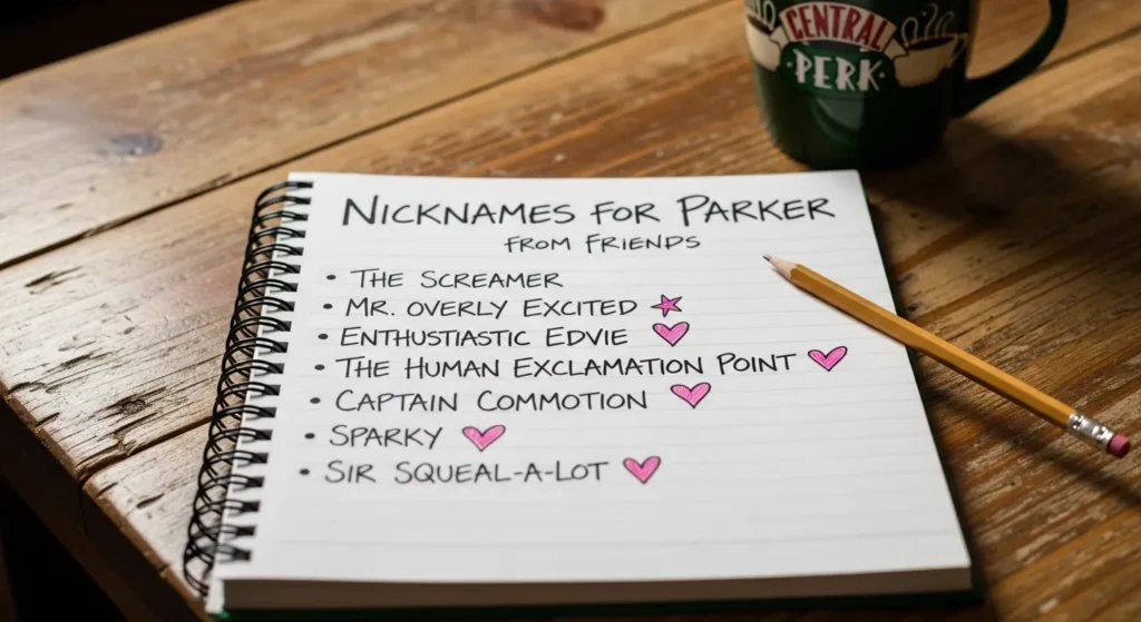 Nicknames for Parker from Friends