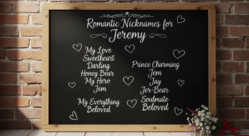 Romantic Nicknames for Jeremy