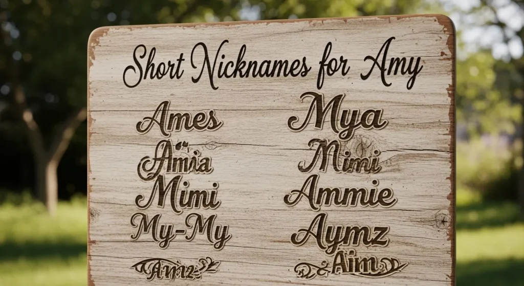 Short Nicknames for Amy
