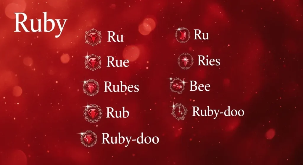 Short Nicknames for Ruby
