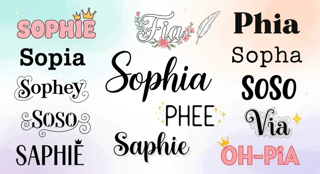 Unique Sophia Nicknames