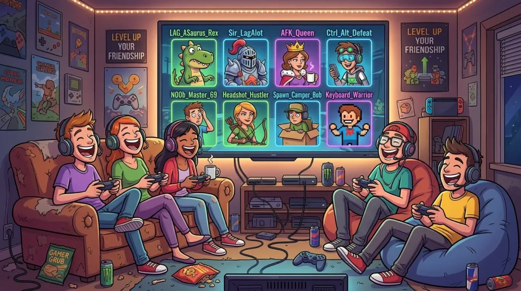 Funny Gaming Nicknames for Friends