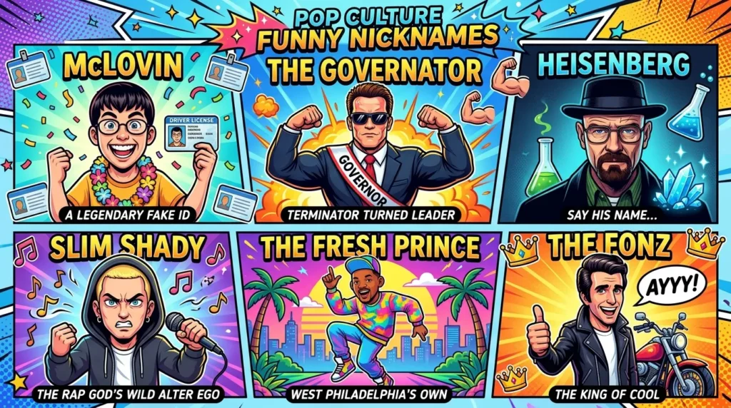 Pop Culture Funny Nicknames 