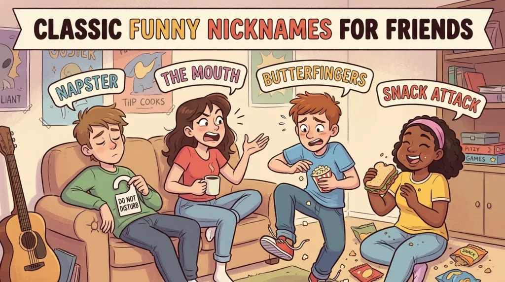 lassic Funny Nicknames for Friends
