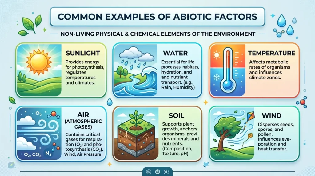 Common Examples of Abiotic Factors