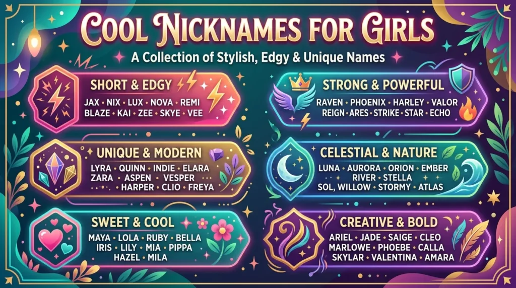Cool Nicknames for Girls