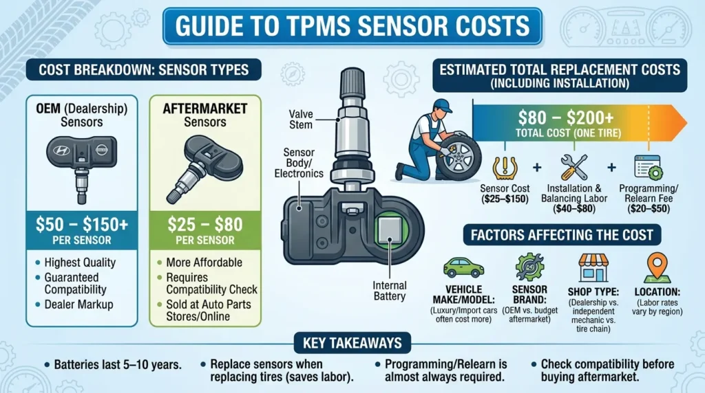 Cost of TPMS Sensors