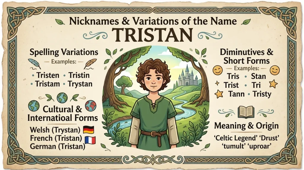 Nicknames and Variations of Tristan