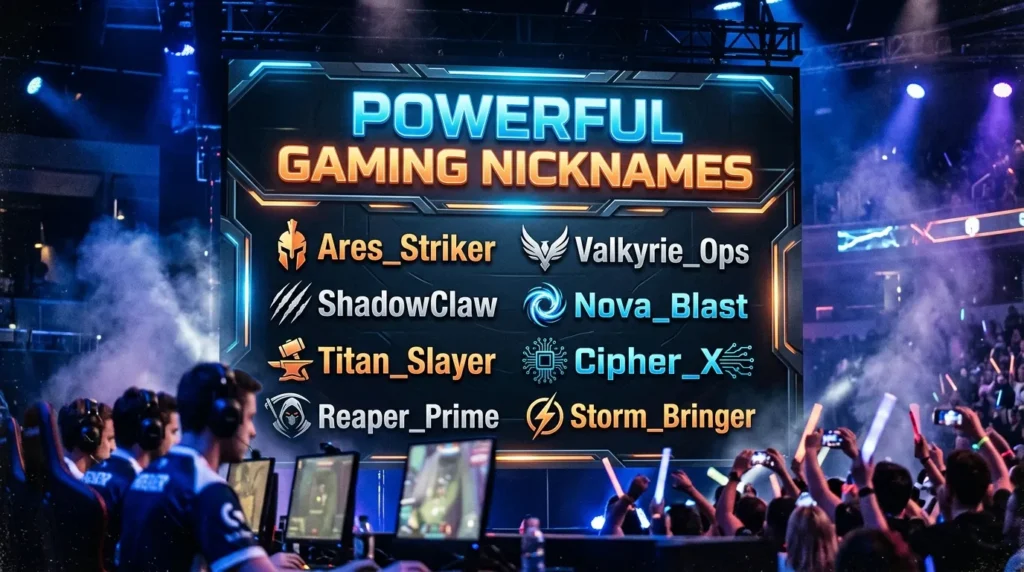 Powerful Gaming Nicknames