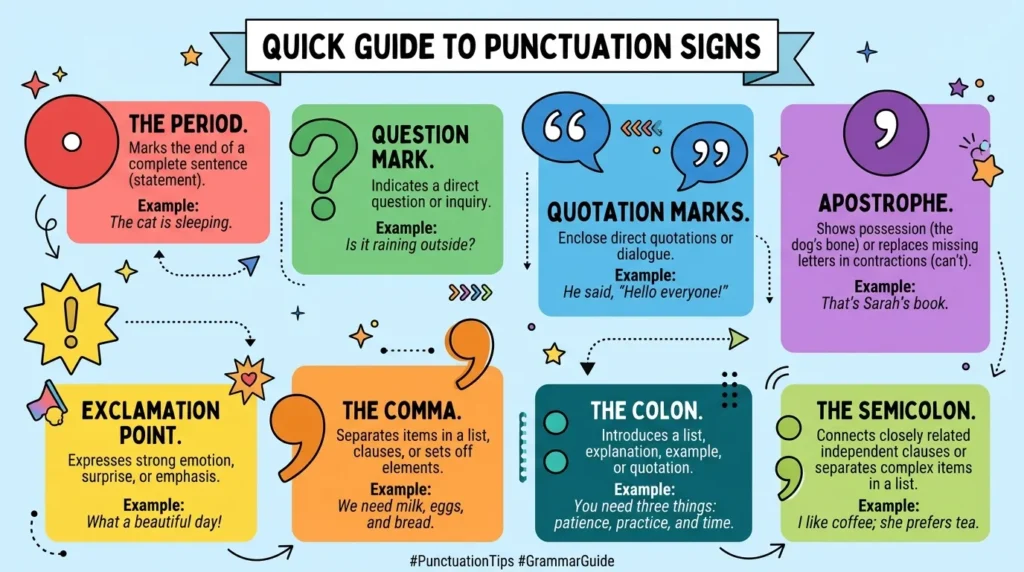 Punctuation Signs Meaning