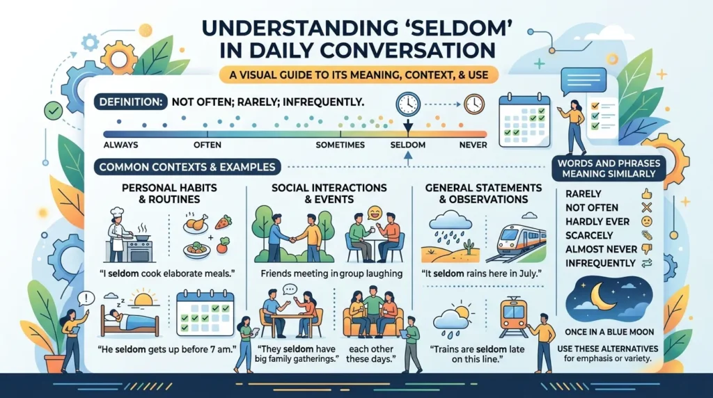 Synonyms of Seldom