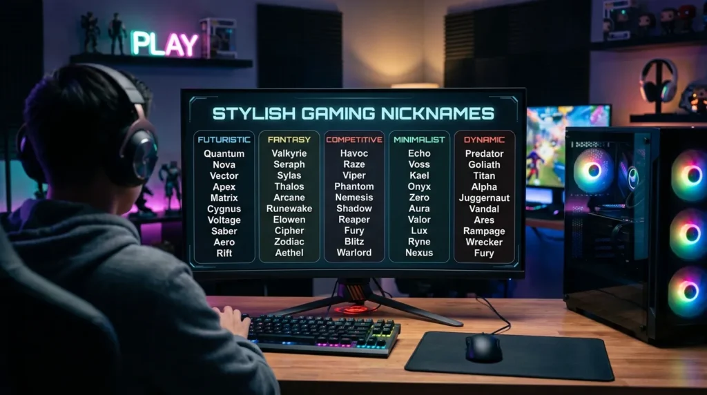 Stylish Gaming Nicknames