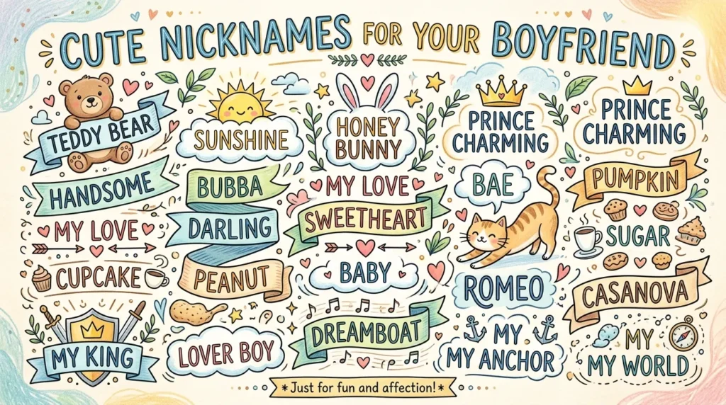 cute nicknames for boyfriend