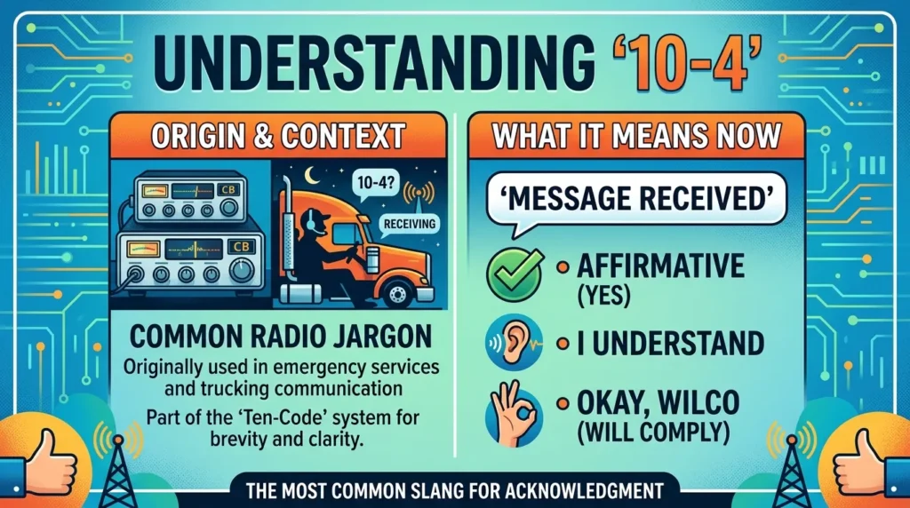 What Does 10/4 Mean in Text