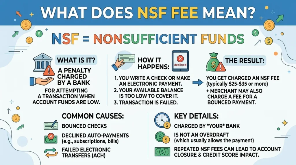 What Does NSF Fee Mean in Text