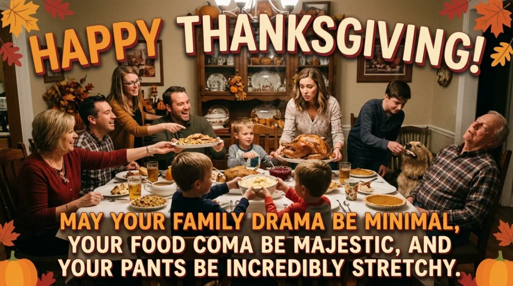 Funny Thanksgiving Messages for Friends