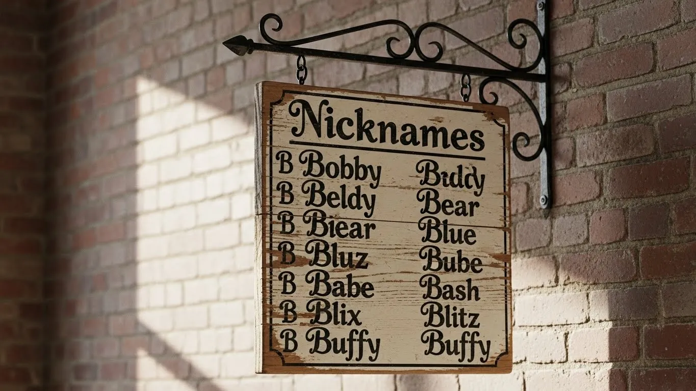 Nicknames That Start With B
