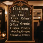 Nicknames for Graham
