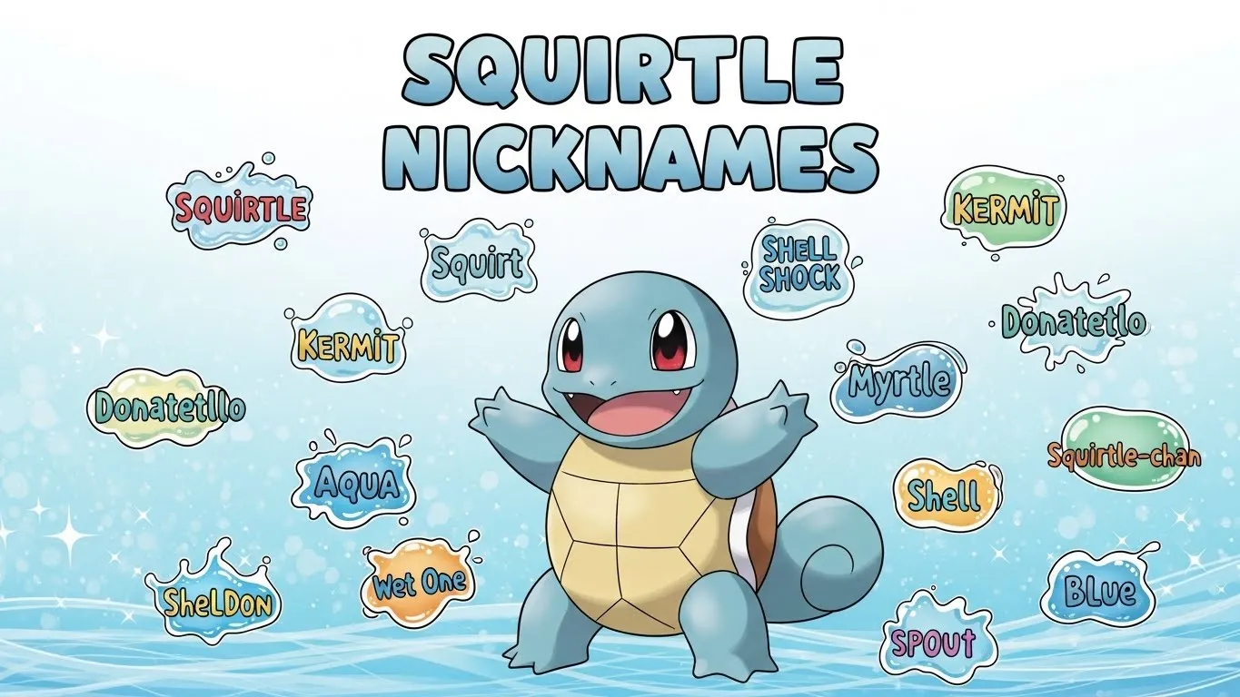 Squirtle Nicknames