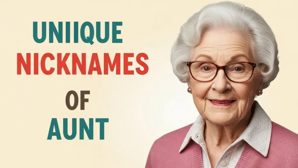 Unique Nicknames for Aunt