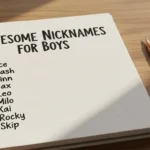Nicknames for Boys