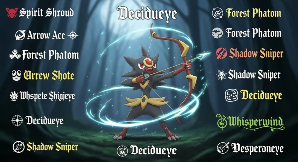 Decidueye nicknames