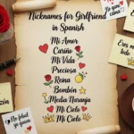 Nicknames for girlfriend in spanish